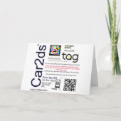 Carte de voeux Girl Talk 2D (non compatible iPhone (Dos)