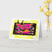 Carte de voeux Girl Talk 2D (non compatible iPhone (Fleur jaune)