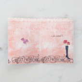 Carte de voeux Girly de la substance | de joyeux (Intérieur)