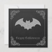 Carte de voeux Glittery Bat Halloween (Devant)