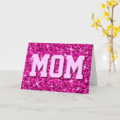 Carte de voeux Glitz Rose 'MOM' (Fleur jaune)