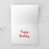 Carte de voeux Glitz UK 'Happy Birthday' (Intérieur)