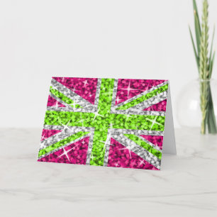 Carte de voeux Glitz UK Lime 'Happy Birthday'