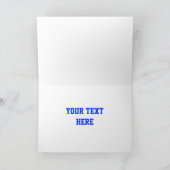 Carte de voeux Glitz USA 'Your Text' (Intérieur)