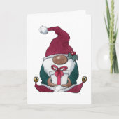 Carte de vœux Gnome de Noël (Devant)