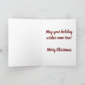 Carte de vœux Gnome de Noël (Intérieur)