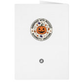 Carte de vœux Gnome Halloween (Dos)