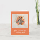 Carte de voeux Gobsmacked Giraffe sur mesure (Devant)