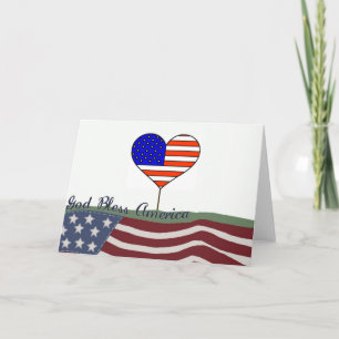 Carte de voeux God Bless America