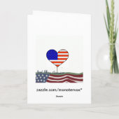 Carte de voeux God Bless America (Dos)