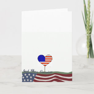 Carte de voeux God Bless America