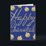 Carte de voeux "Gold Dreidels" avec Enveloppe<br><div class="desc">Carte de voeux "Gold Dreidels" avec enveloppe. Pour personnaliser, supprimez le texte modifiable à l'avant et à l'intérieur de la carte et remplacez-le par vos propres messages. Choisissez votre style de police, votre couleur et votre taille préférés. Tous les éléments de conception peuvent être modifiés. Merci de vous être arrêté...</div>