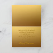 Carte de voeux Gold International de Noël Navidad (Intérieur)
