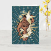 Carte de voeux Gold Star Hunk (Fleur jaune)