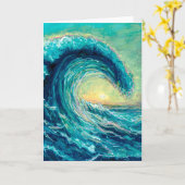 Carte de voeux Golden Crest (Fleur jaune)