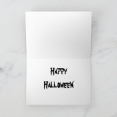 Carte de voeux Golden Retriever Halloween (Intérieur)
