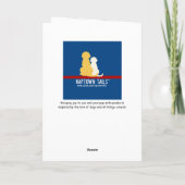 Carte de voeux Golden Retriever Thanksgiving Turke (Dos)