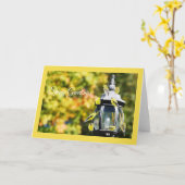 Carte de voeux Goldfinch (Fleur jaune)