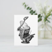 Carte de voeux Golding letterpress impression pres (Debout devant)