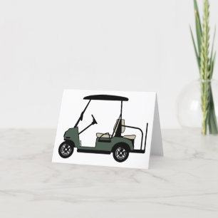 Carte de voeux Golf Cart