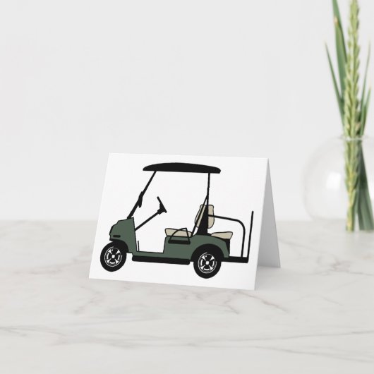 Carte de voeux Golf Cart (Devant)