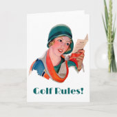 Carte de voeux Golf Rules (Devant)