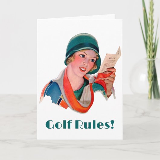 Carte de voeux Golf Rules (Devant)