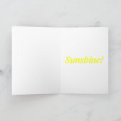 Carte de voeux Good Morning Sunshine (Intérieur)