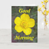 Carte de voeux Good Morning Sunshine (Fleur jaune)