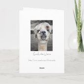 Carte de voeux Goofy Llama (Dos)