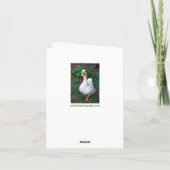 Carte de voeux Goose (Dos)
