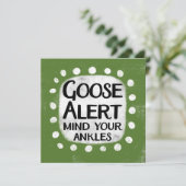 Carte de voeux Goose Alert (Debout devant)