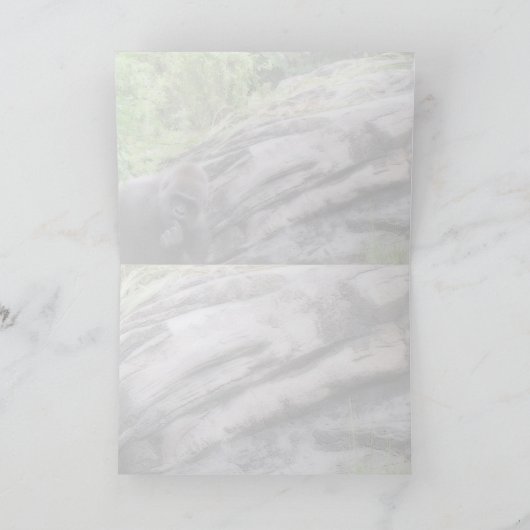 Carte de voeux Gorilla (0533) (Intérieur)