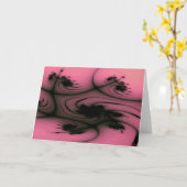 Carte de voeux Gothique (Fleur jaune)