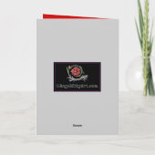 Carte de vœux gothique à personnaliser (Dos)