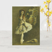 Carte de voeux Gothique Fairy (Fleur jaune)