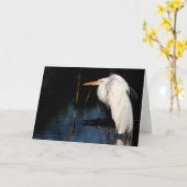 Carte de voeux - grand bossu de héron (Fleur jaune)