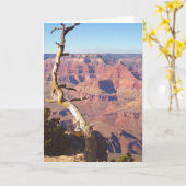 Carte de voeux Grand Canyon South Rim (Fleur jaune)