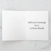 Carte de vœux grand format - Aigle oiseau de la na (Intérieur)