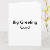 Carte de vœux grande (Fleur jaune)