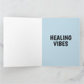 Carte de vœux grande Miami Sunset VIBES GUÉRISSEUS (Intérieur)