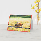 Carte de voeux Grasshopper (Fleur jaune)