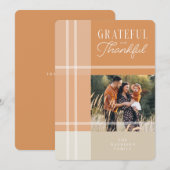 Carte de voeux Grateful & Thanksgiving (Devant / Derrière)