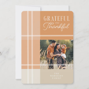 Carte de voeux Grateful & Thanksgiving