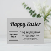 Carte de voeux Gray Pâques Business Flat (Debout devant)