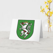 Carte de voeux Graz Coat of Arms (Fleur jaune)