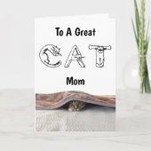 Carte de voeux - Great Cat Mom (Devant)
