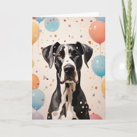 Carte de voeux Great Dane Celebration (Devant)