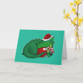 Carte de voeux Green Dragon Holiday Edition (Fleur jaune)