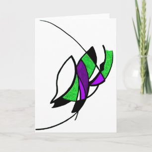 Carte de voeux Green Egyptian Eye